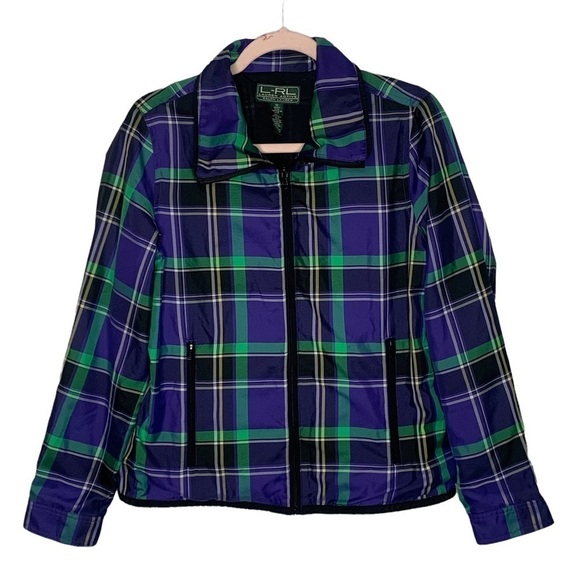 Lauren Ralph Lauren Active Plaid Full Zip Jacket - Picture 2 of 13